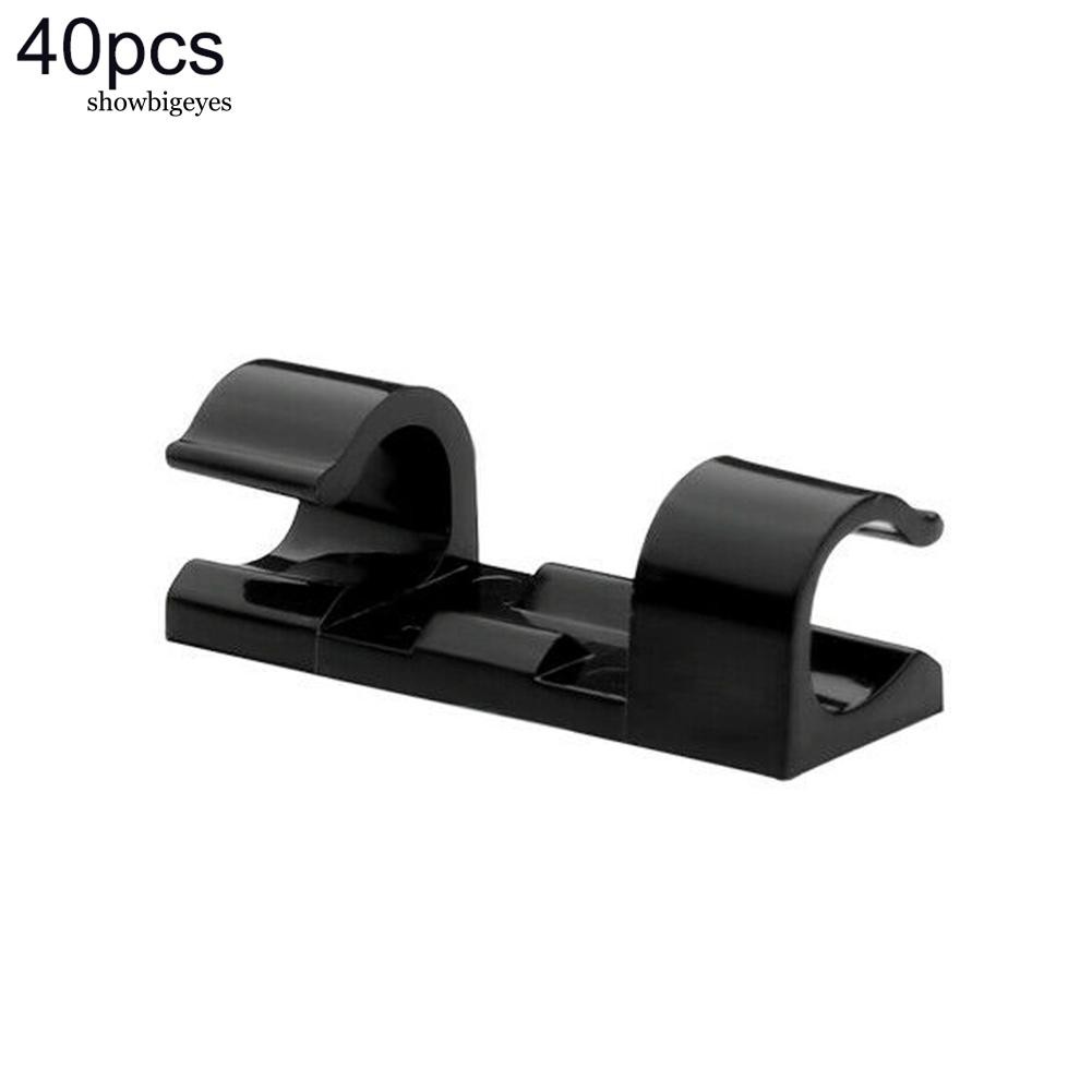 Set 20 / 40 Kẹp Giữ Dây Cáp Tự Dính Tiện Lợi Giá Đỡ