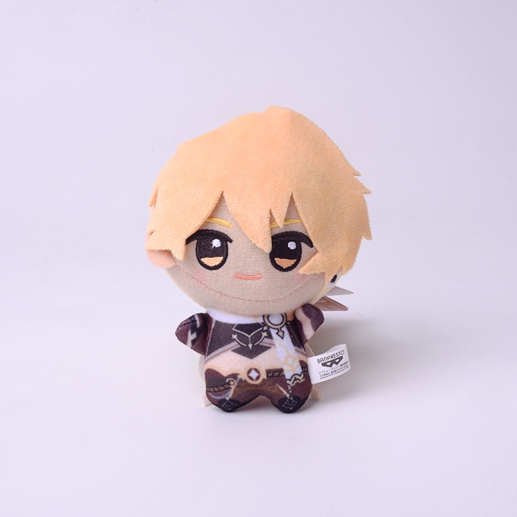 Genshin Impact Tartaglia Zhong Li Fischl Traveler Móc Khóa Hình Thú Nhồi Bông 10CM Dễ Thương