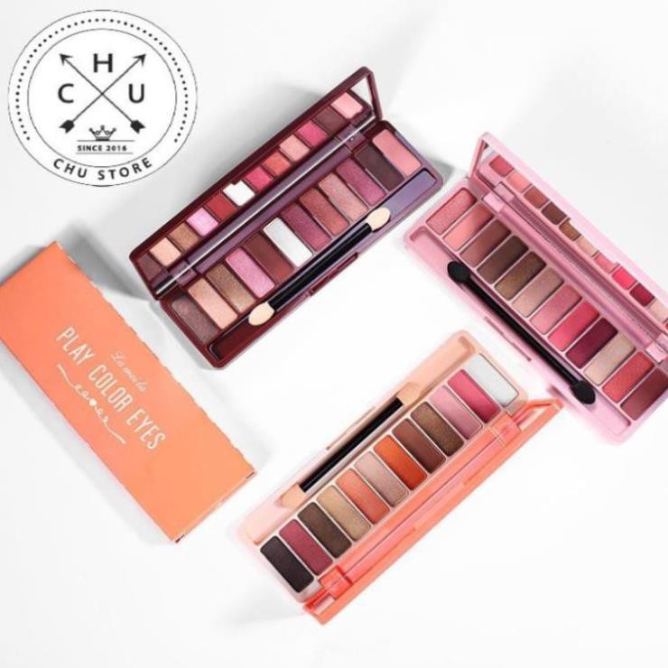 (Rẻ Vô Địch) Phấn Mắt 12 Ô Màu Lameila Play Color Eyes Kèm Cọ Trang Điểm (Chustore P13) | BigBuy360 - bigbuy360.vn