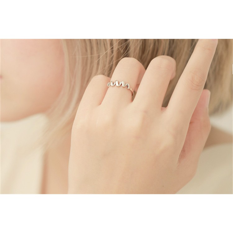 [Freeship] Nhẫn Bạc Sweetee Amber R014