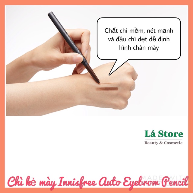 Chì kẻ mày Innisfree Auto Eyebrow Pencil