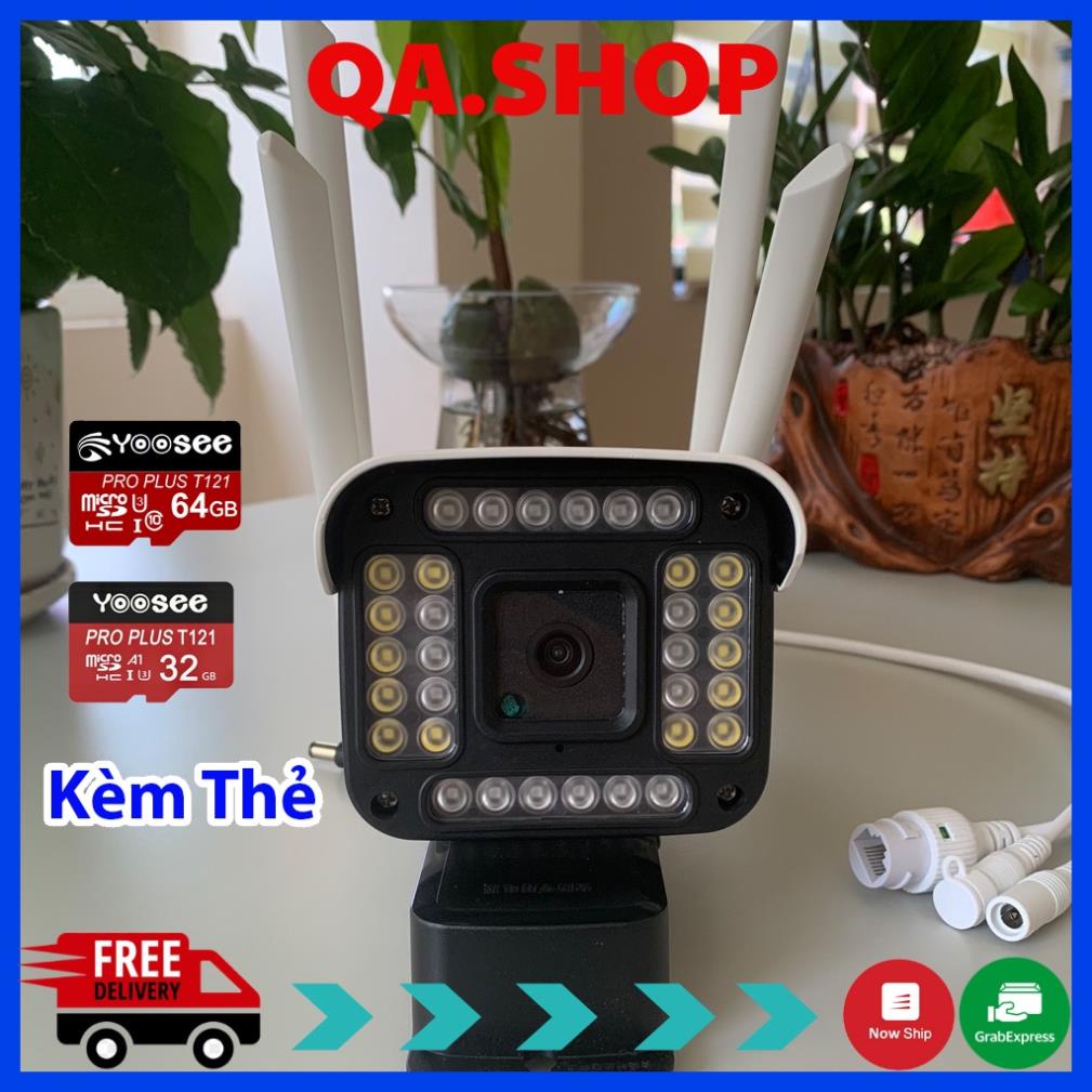 Camera Yoosee ngoài trời 32 Led Full HD, cố định, ban đêm có màu - Camera yoosee 32 Led kèm thẻ nhớ Yoosee | BH 6 Tháng