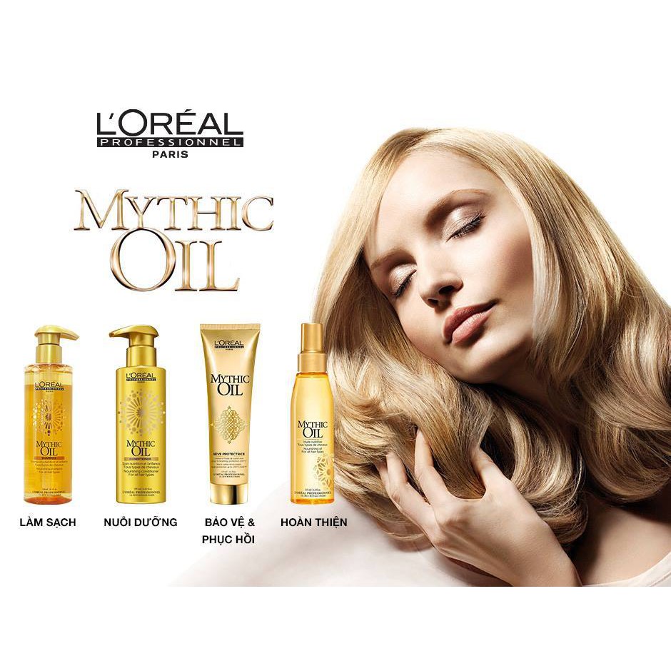 KEM DƯỠNG TÓC CHỐNG NHIỆT L'OREAL MYTHIC OIL 150ML