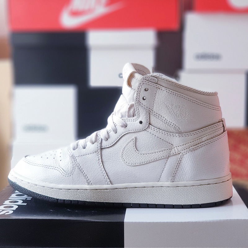 Giày Jordan 1 Retro High Perforated White, size 39, real 2hand