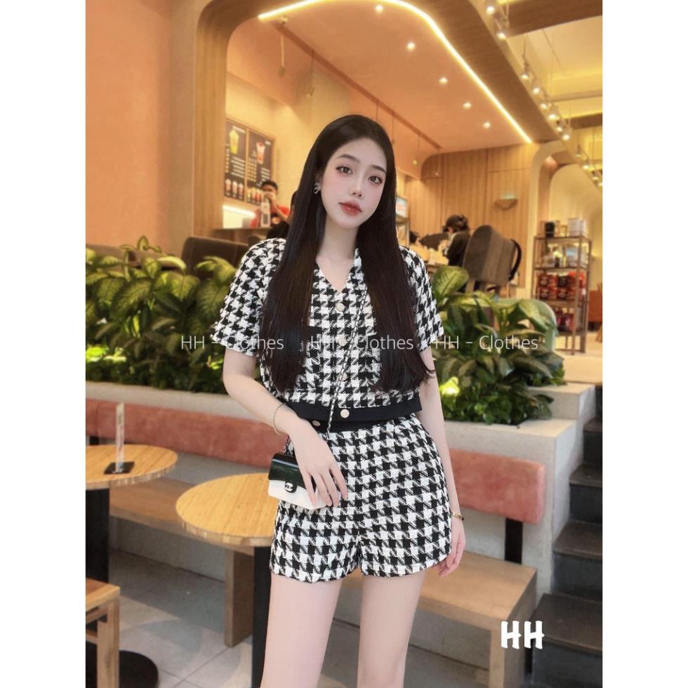 [ 𝐅𝐑𝐄𝐄 𝐒𝐇𝐈𝐏 ] SÉT BỘ DẠ QUẦN SHORT ĐÙI CỔ V VIỀN MÍ