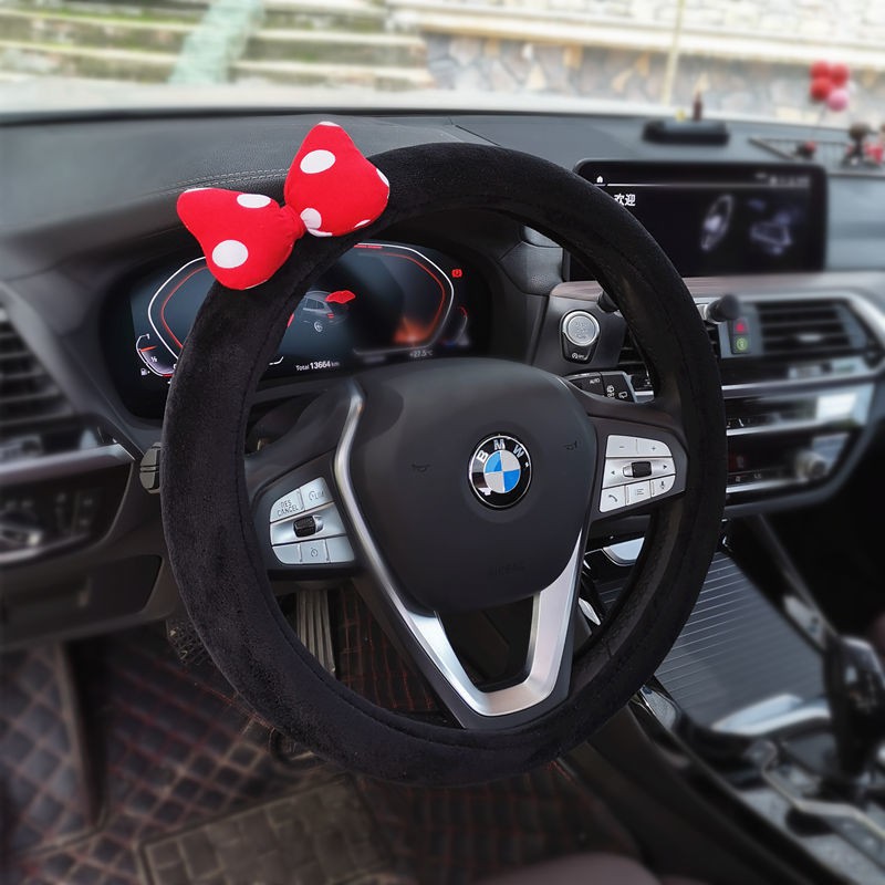Ready Stock Bowknot Car Headrest Neck Pillow Cute Cartoon Car Pillow Pillow Creative Fashion Car Pillow Waist Pillow Female ZAnF
