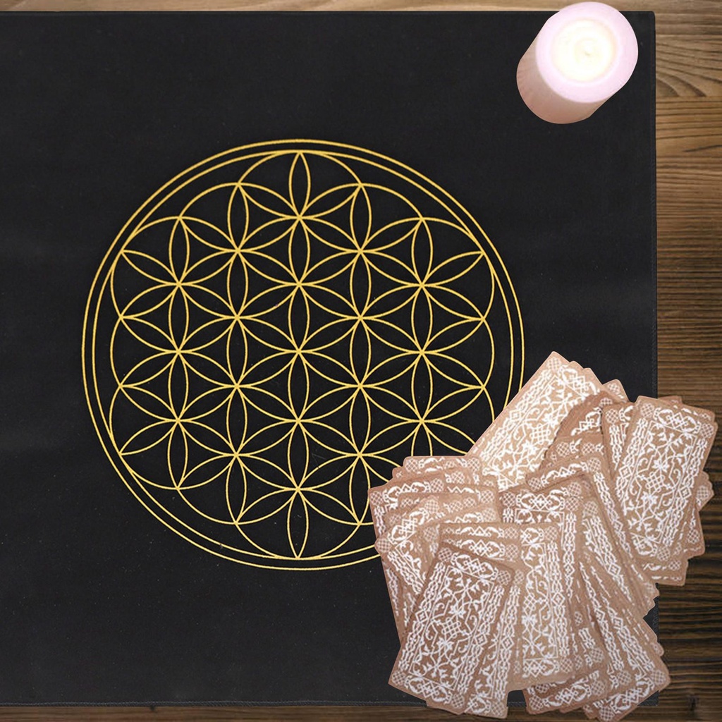 Tấm Vải Trải Bàn Bói Tarot Kèm Túi Đựng Tiện Dụng