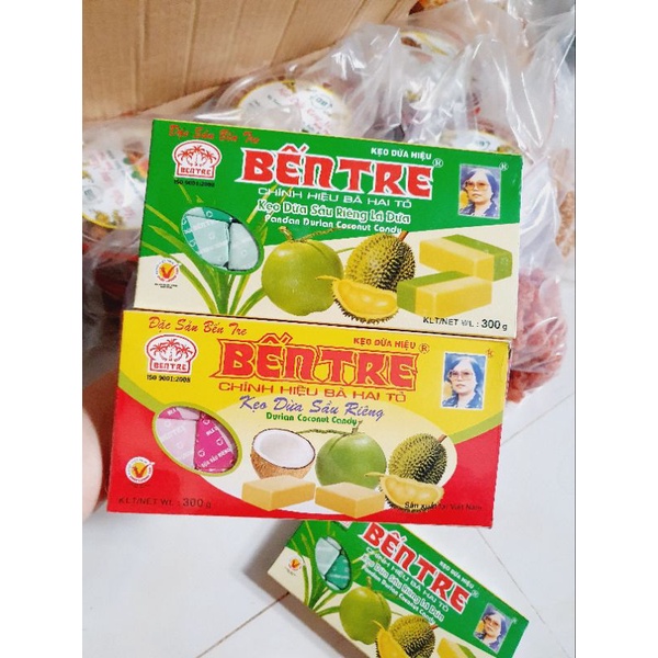 kẹo dừa bà 2 tỏ đặc sản bến tre tại Cần Thơ