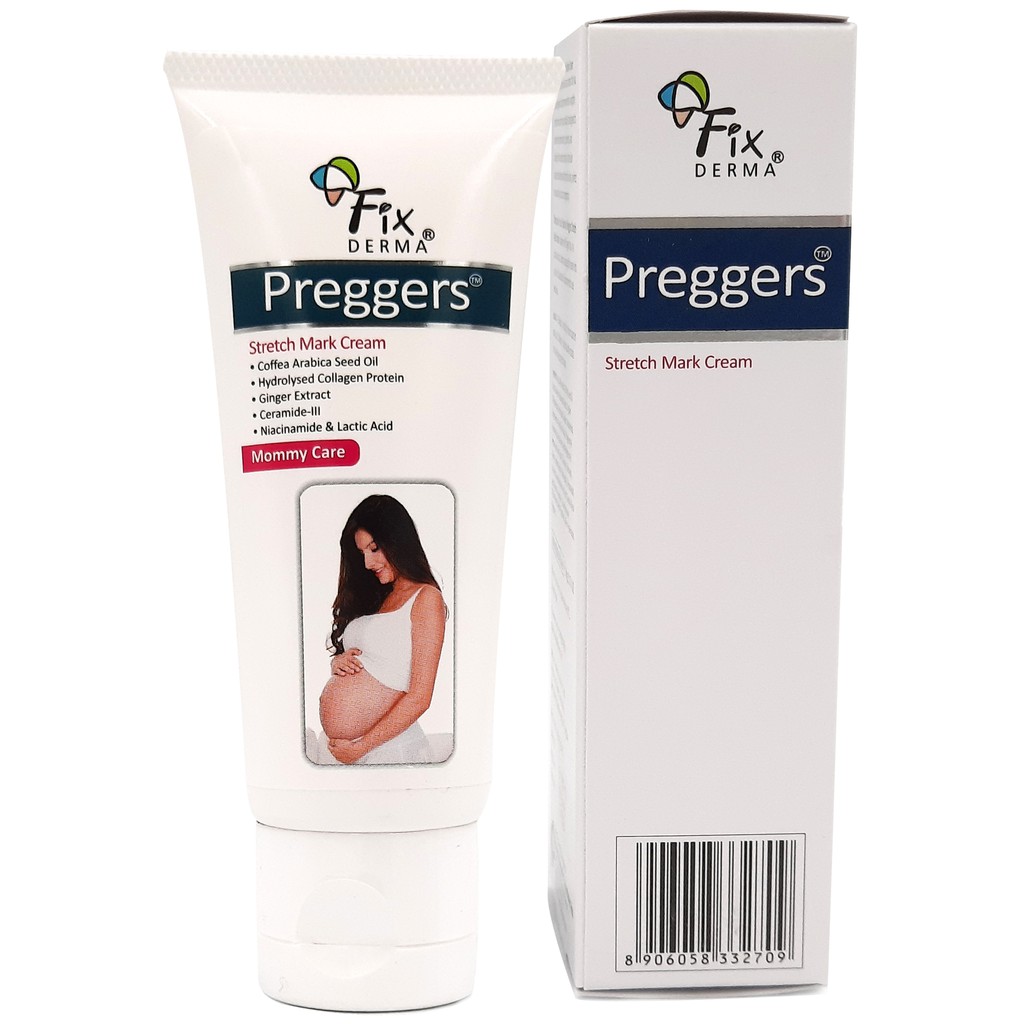 Kem Mờ Vết Rạn Da Cho Bầu Và Mẹ Cho Con Bú Fixderma Preggers Stretch Mark Cream 60g