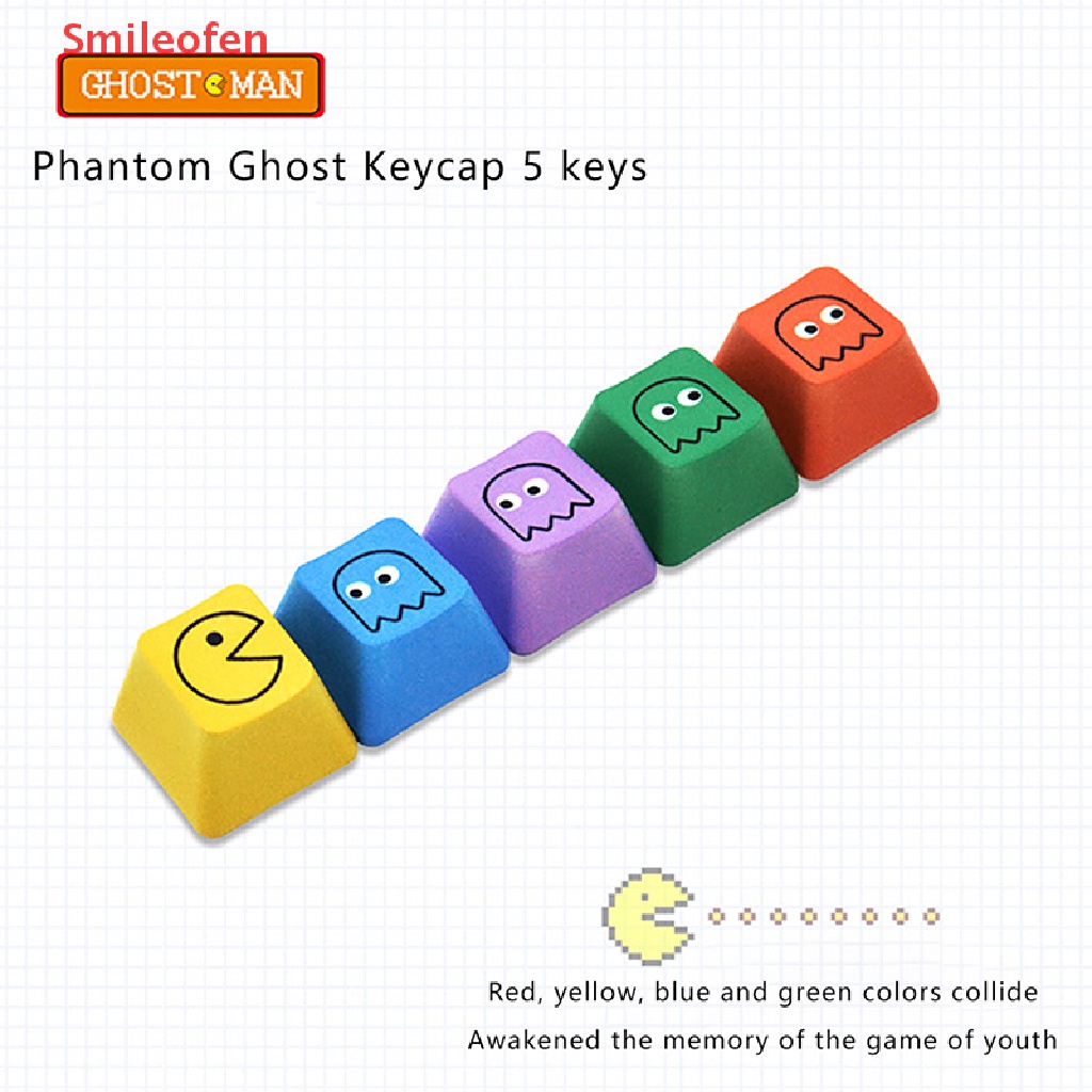 Bộ 5 Nút Bàn Phím Pbt In Hình Super Mario Dễ Thương Cho Bàn Phím Cơ