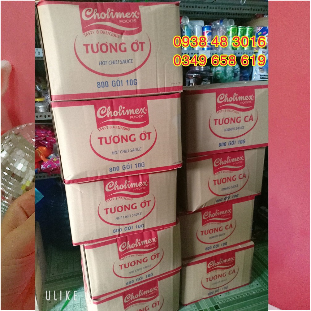 300 gói Tương cà, tương ớt Cholimex gói 10g