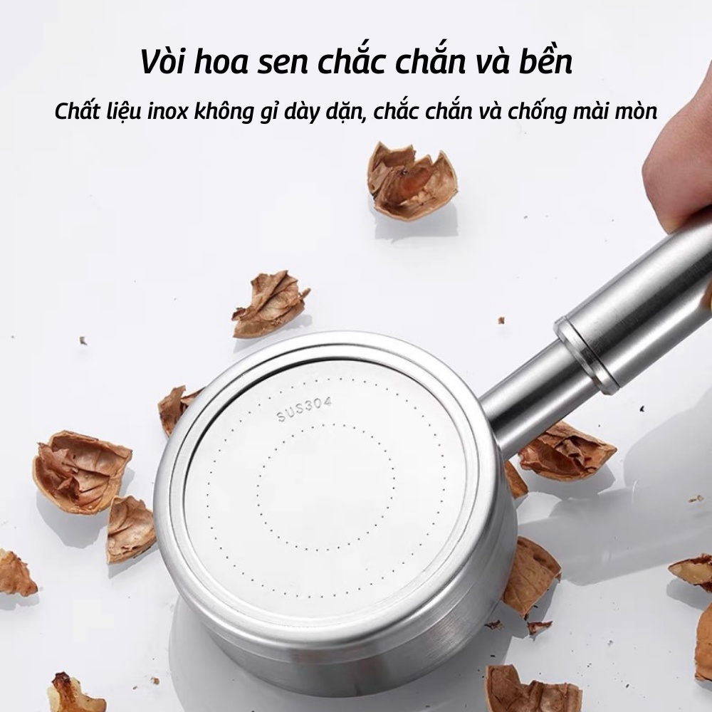 Vòi Hoa Sen Vòi Sen Tăng Áp Lực Nước Mạnh Inox Không Gỉ Cao Cấp ATILA SHOP