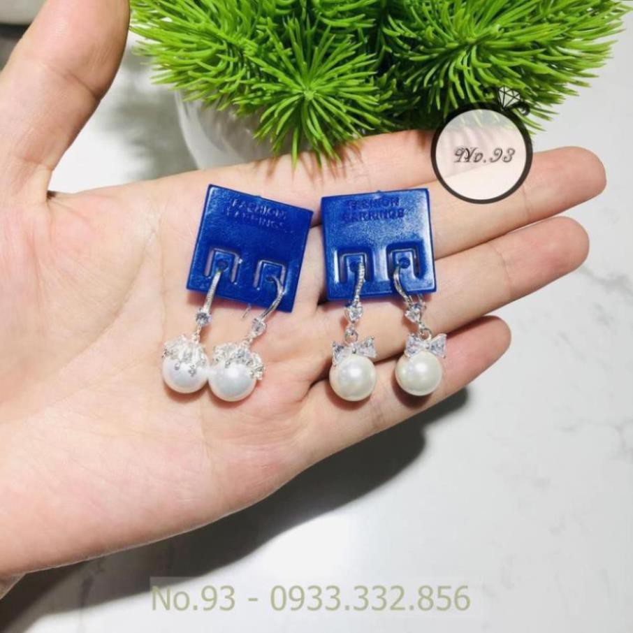 (RẺ VÔ ĐỊCH) BÔNG TAI BẠC DÁNG DÀI CHO NỮ TRANG SỨC CAO CẤP NO.93 HOA TAI ht305 ht306