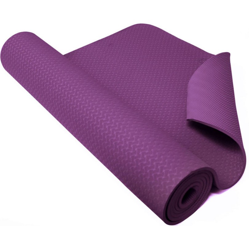 Thảm tập yoga & gym TPE Zeno 1 lớp 8mm (tím)