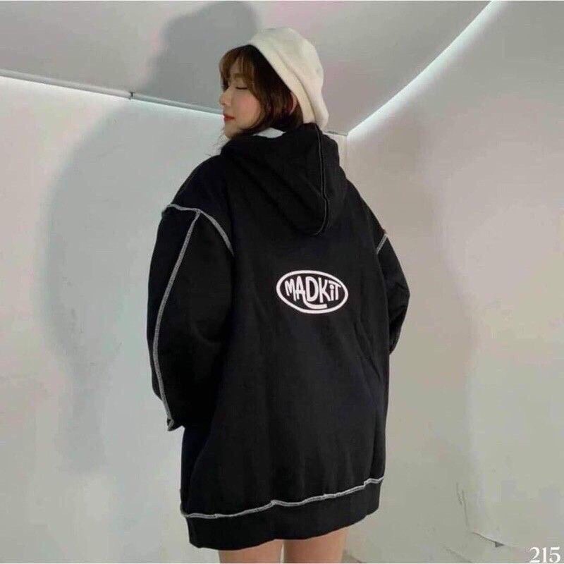 Tuyệt Phẩm Áo Khoác Nỉ Ngoại Makit Hoodie unisex Ulzzang chỉ nổi viền siêu dầy From rộng