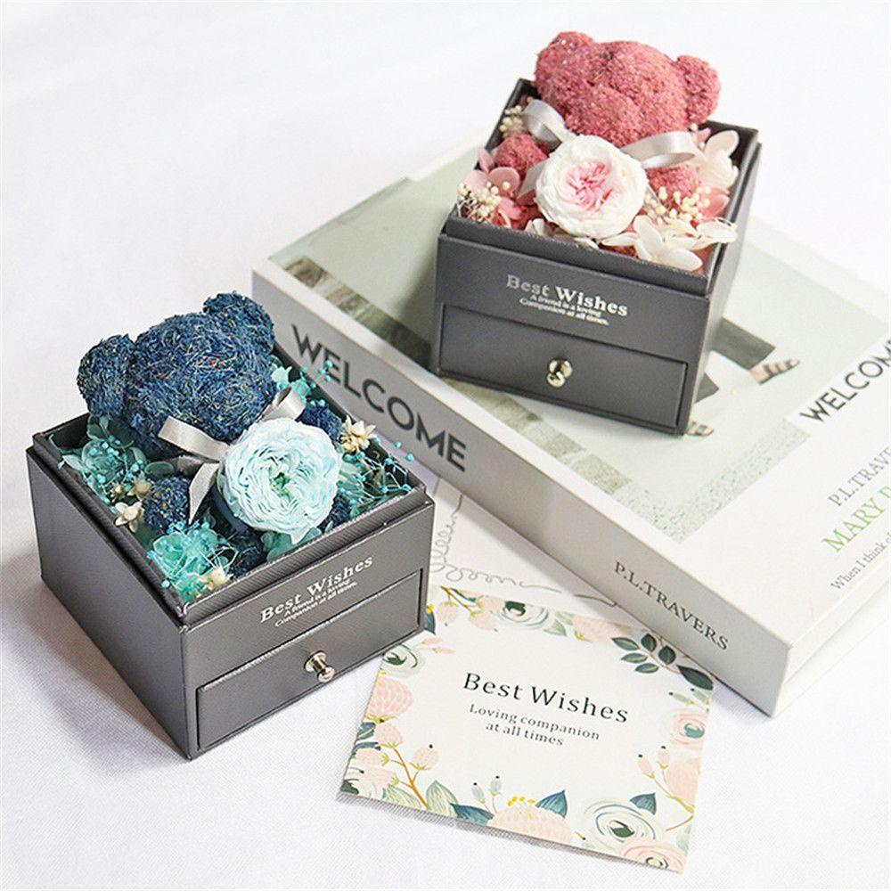 KUNHEV Gấu Bông Mẫu Đơn Dễ Thương Dùng Làm Quà Tặng Sinh Nhật / Valentine