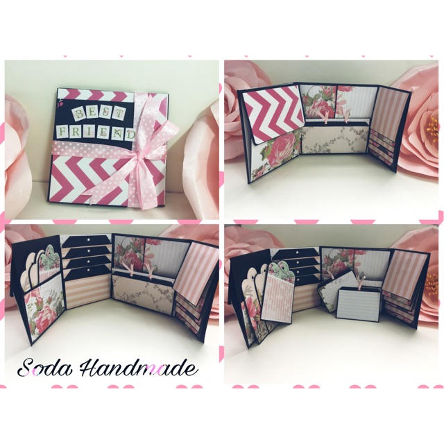 Album mini Scrapbook folio chủ đề Best Friend