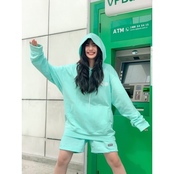 LOGO HOODIE SET NORMOS (Xanh Ngọc)