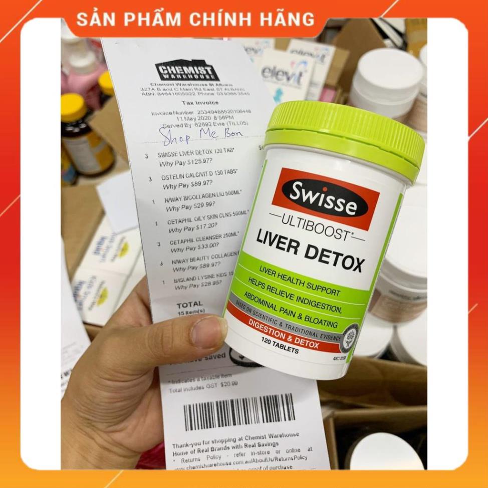 sale Viên uống Giải Độc Gan Swisse Ultiboost Liver Detox 120 viên - Úc