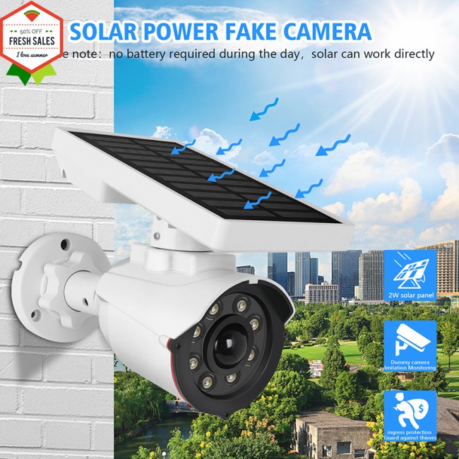 Camera Giám Sát Bằng Năng Lượng Mặt Trời Chống Thấm Nước Có Đèn Led