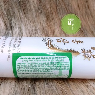 Sữa rửa mặt sâm vàng My Gold Hàn Quốc 120ml