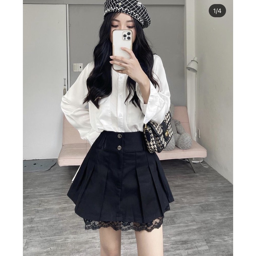 DII COLLECTON - Chân váy thiết kế lai ren