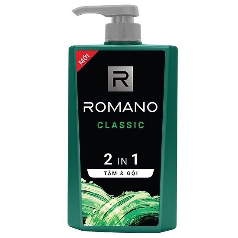 Sữa tắm gội Romano 2in1 Classic 650g