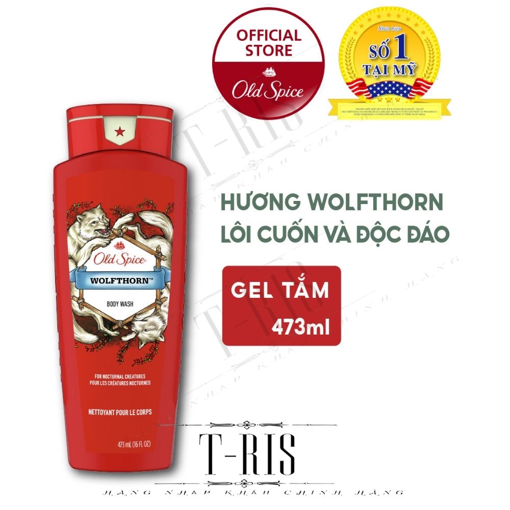 [NK Mỹ][473ml-USA] Sữa tắm Old Spice 473ml - Nhập khẩu chính hãng Mỹ - T-RIS Shop