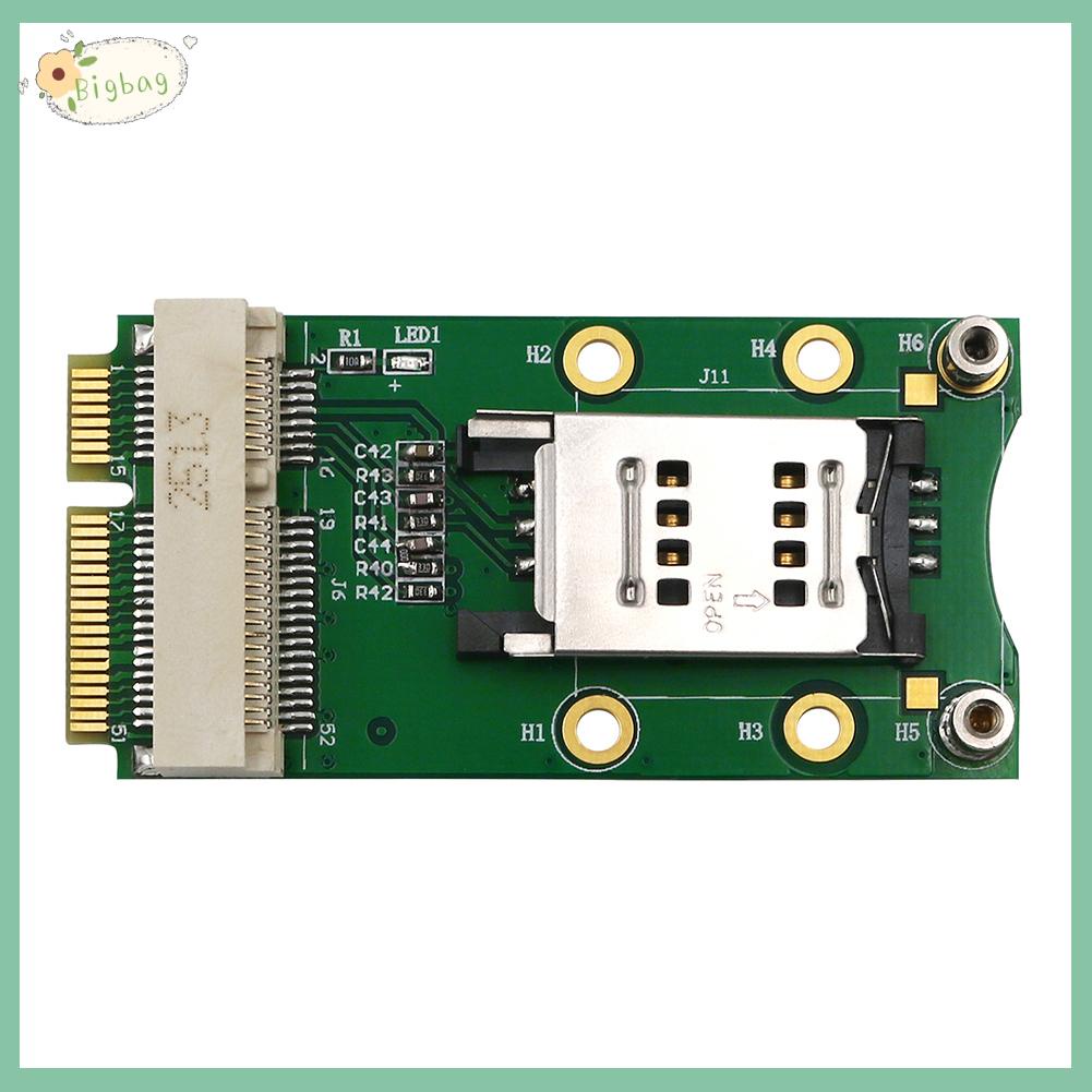 Bộ chuyển đổi Pci-E mini có khe cắm sim cho thẻ sim 3g / 4g Wwan Lte Wlan Cdma Gps
