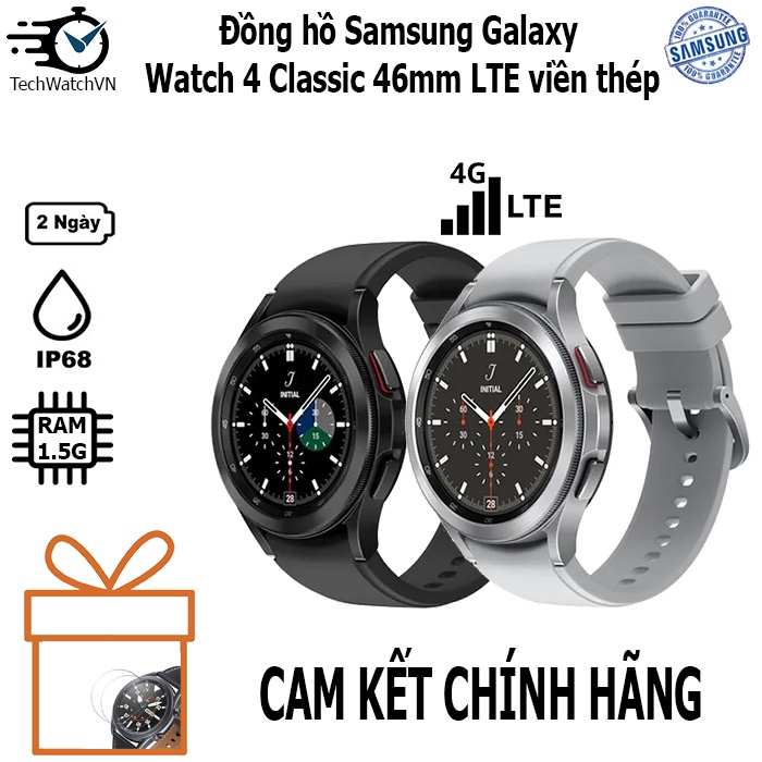 Đồng hồ Samsung Galaxy Watch 4 Classic 42mm & 46mm LTE , GPS viền thép - Không hộp giấy