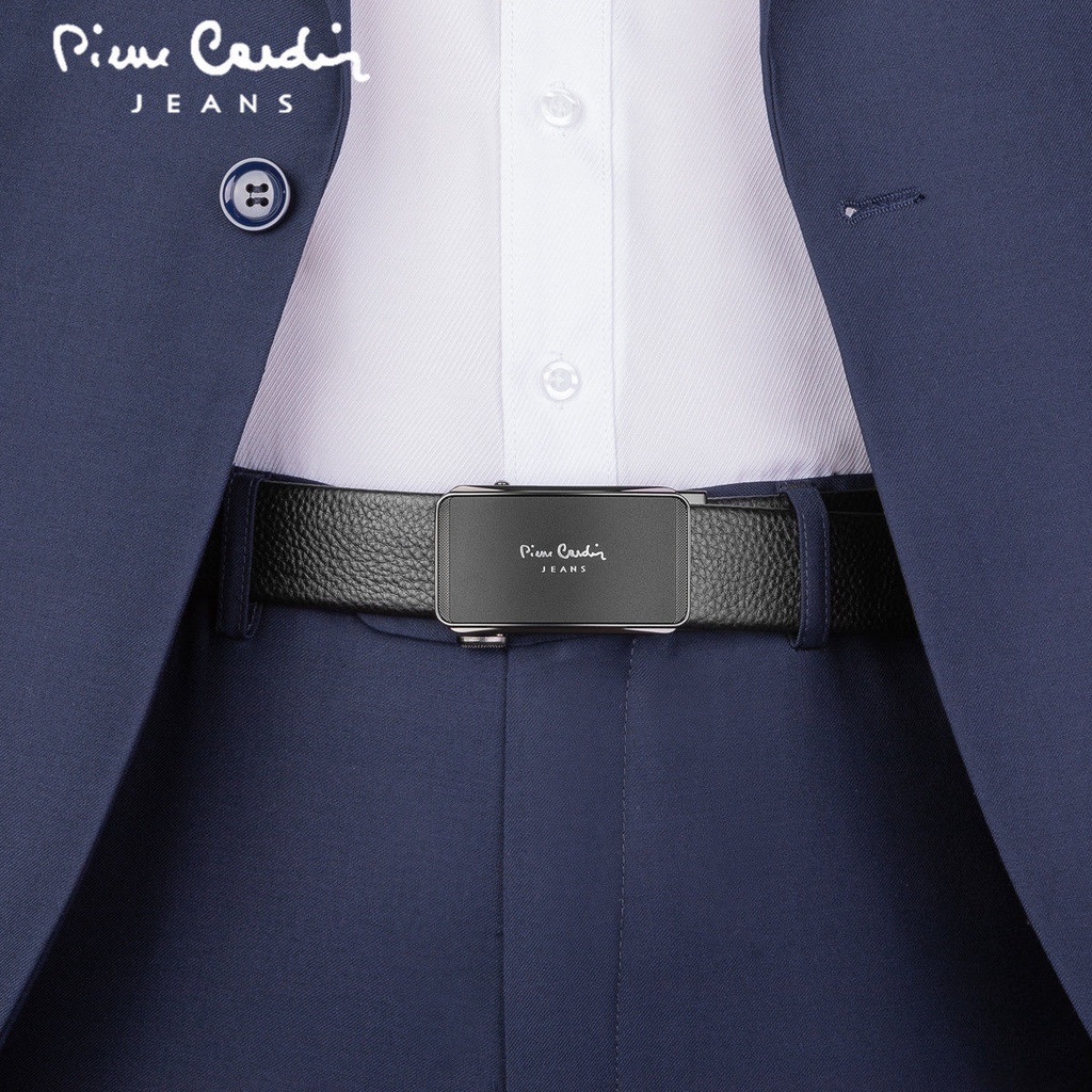 Thắt lưng nam cao cấp Pierre Cardin chính hãng ánh vàng đồng, dây nịt nam cao cấp da thật sang trong và đẳng cấp
