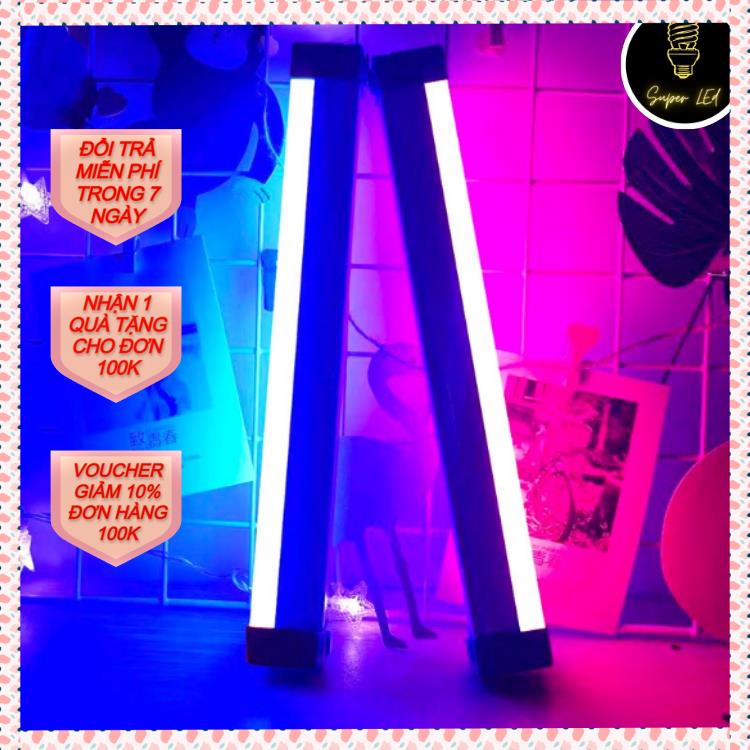 Đèn LED Trang Trí Tuýp Neon 3 Chế Độ Sáng, Dài 32cm Nhiều Màu Sắc, Pin Sạc, Đèn Decor Bar, Đèn Quay Titok, Đèn Đổi Màu
