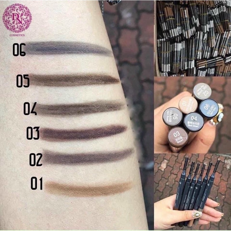 Chì Kẻ Mày   The Face Shop Designing Eyebrow Pencil- chì kẻ mày hai đầu