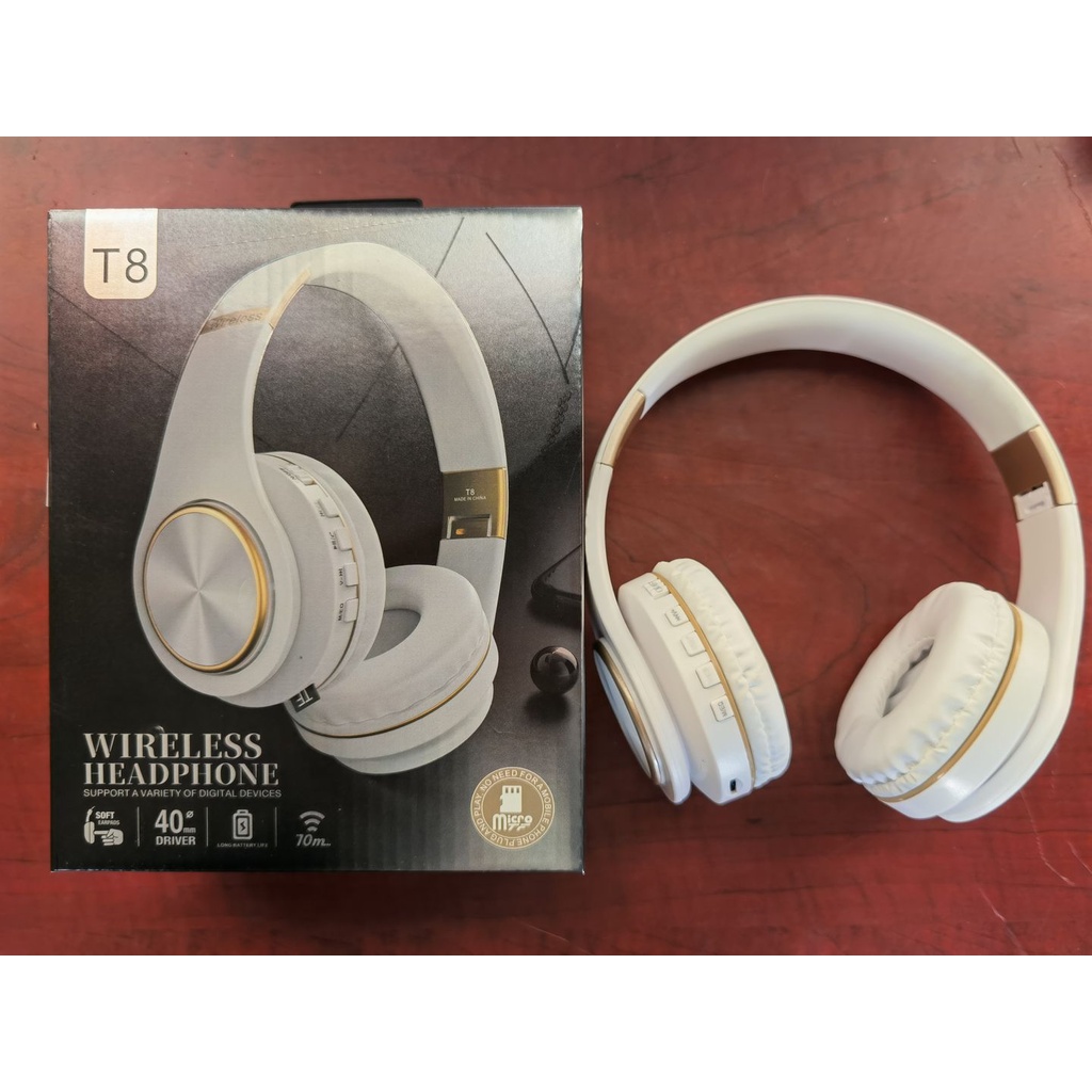 Tai nghe Bluetooth không dây có thể gập, Giảm tiếng ồn, thiết kế kết cấu kim loại, hiệu ứng âm thanh trầm chất lượng cao