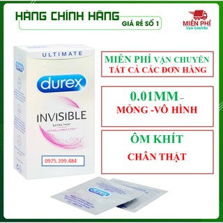 Durex invisible bao cao su durex invisible - cực siêu mỏng - 10 cái vv