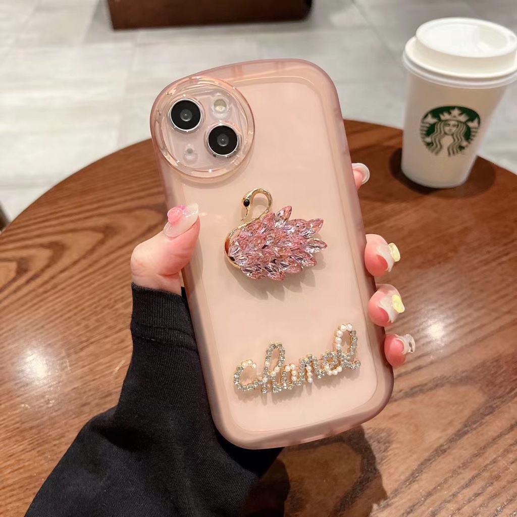 Ốp Điện Thoại Trong Suốt In Hình Thiên Nga Cho iphone X XS XR XS max 7Plus 8Plus 11pro max 12 12 12 pro 12 pro max