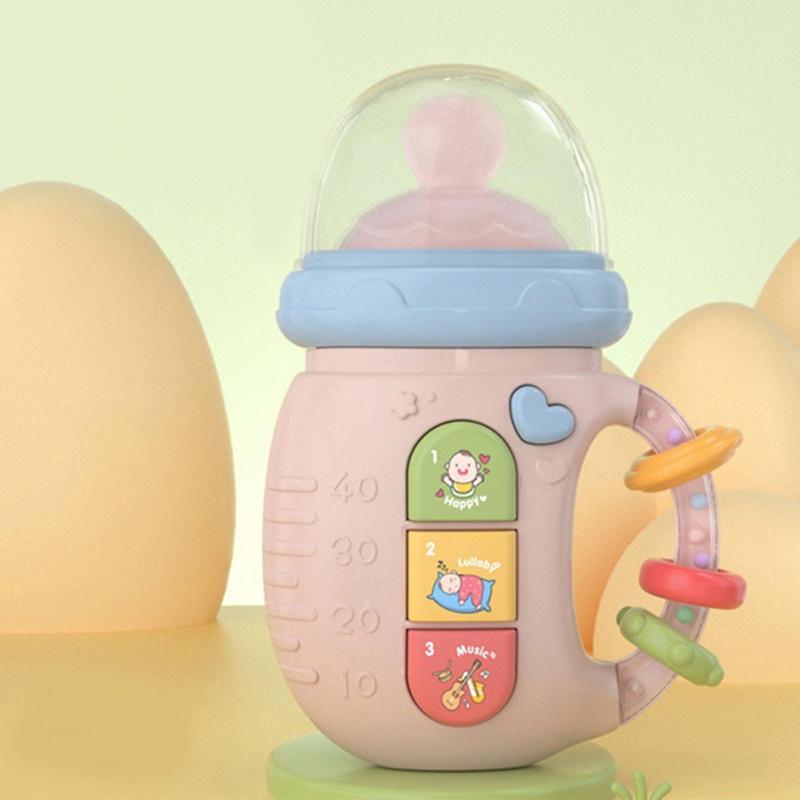 Điện Thoại Đồ Chơi Hình Bình Sữa Phát Nhạc Cho Bé 3M+