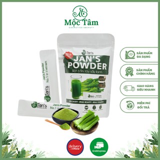 Bột Cần Tây Sấy Lạnh Giảm Cân Jan's Detox Thanh Lọc Cơ Thể Cung Cấp Chất Xơ 100% Cần Tây Nguyên Chất 20 Gói Nhỏ Dễ Dùng