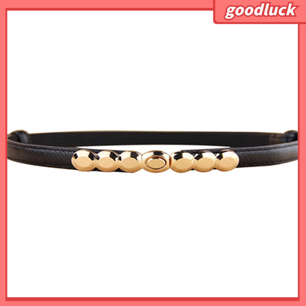 Thắt Lưng Giả Da Khóa Hợp Kim Điều Chỉnh Được Thời Trang Cho Nữ