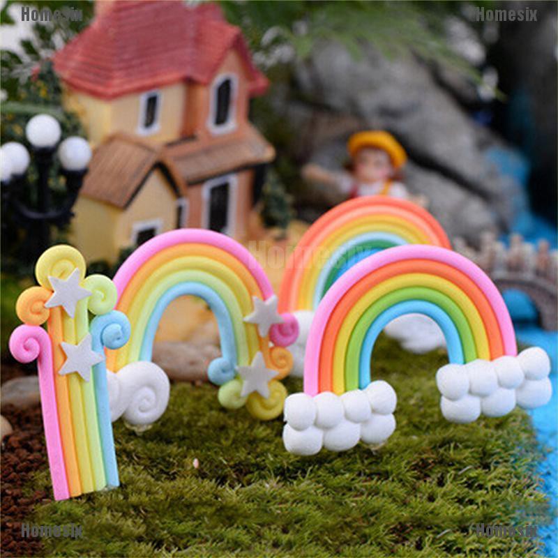 Set 4 Cầu Vồng Mini Trang Trí Tiểu Cảnh