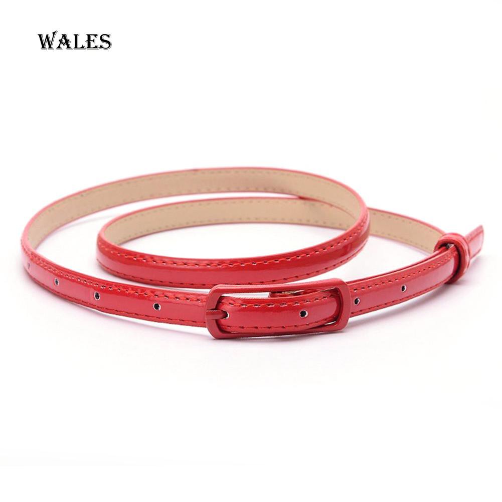 Dây Thắt Lưng Giả Da Bản Nhỏ Thời Trang Dành Cho Nữ