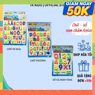 cỗ chữ chiếc và bộ chữ số nam châm hút từ trường đoản cú nhựa bình yên cho nhỏ xíu dãy Antona