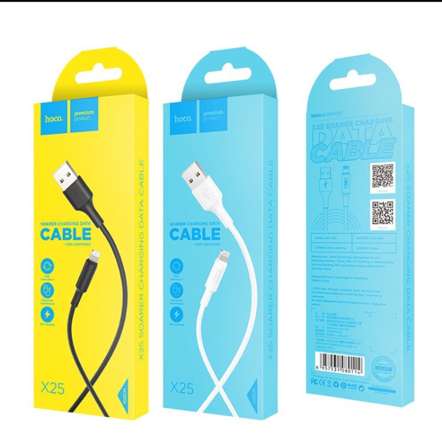 Cáp Hoco X25 Lightning 1M