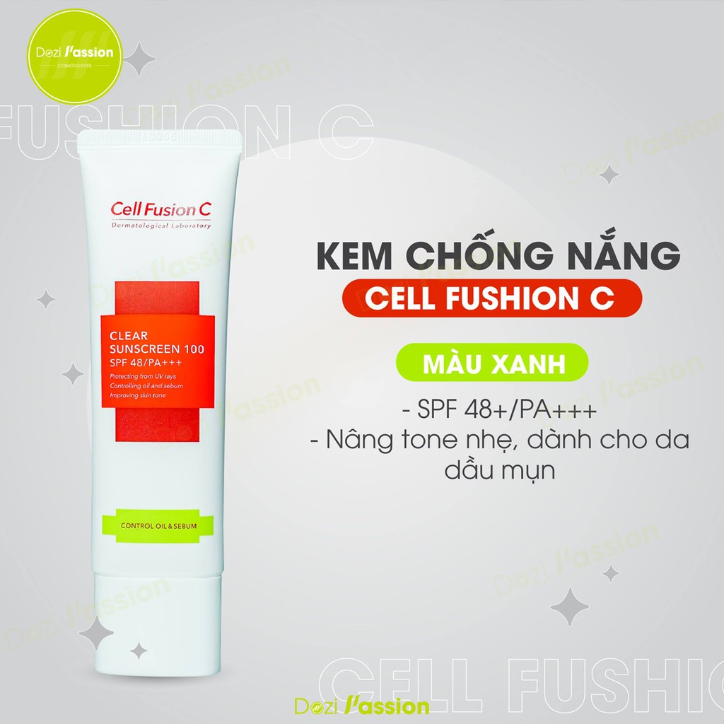 Kem chống nắng Cell Fusion C Bảo Vệ và Tái Tạo Làn Da (10ml/50ml)