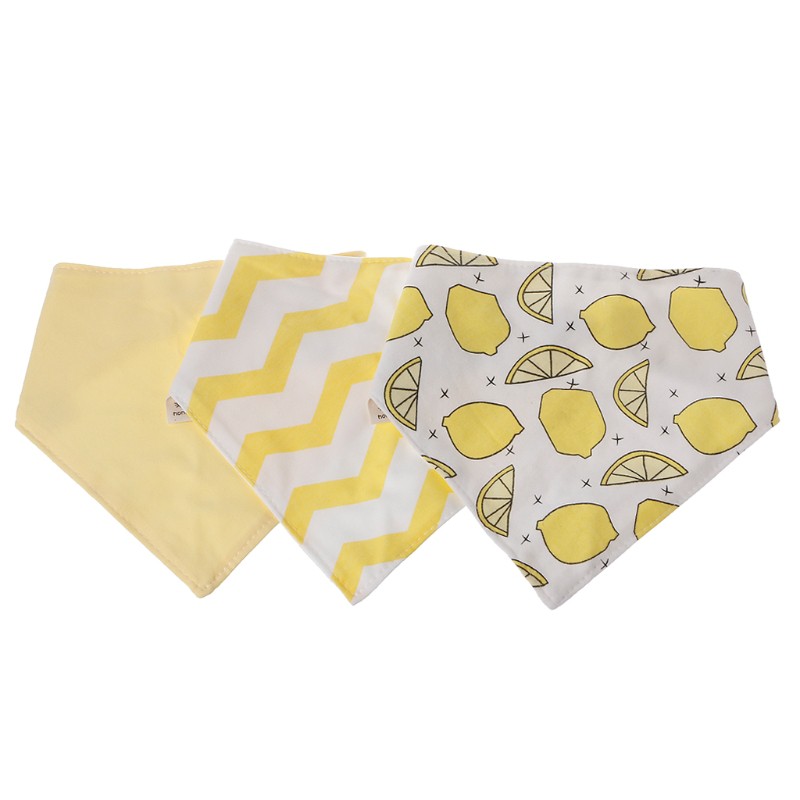 Set 3 Yếm Ăn Cotton Xinh Xắn Dành Cho Bé