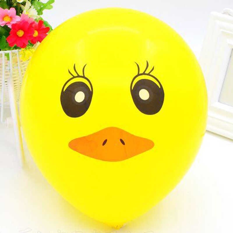 Bóng tròn mặt cười mặt con vịt nhiều màu sắc