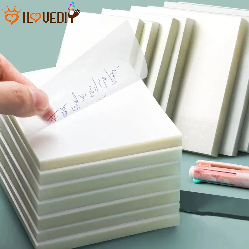 Set 50 tờ giấy ghi chú chống thấm nước và trong suốt