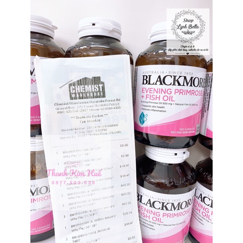 Tinh dầu hoa anh thảo Blackmore 190v | Thế Giới Skin Care