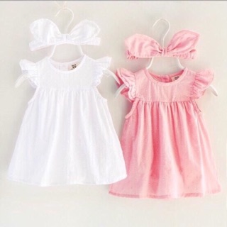 Set váy body kèm băng đô