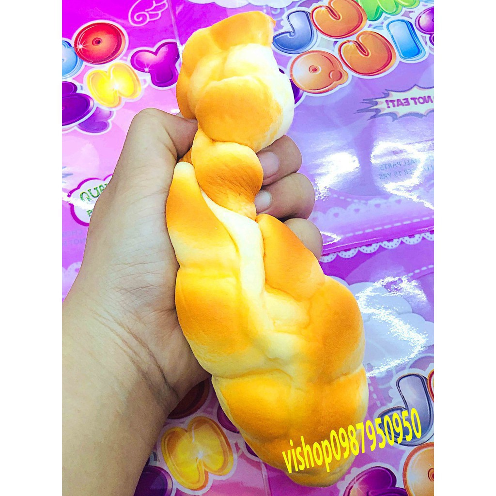 [CÓ VIDEO] SQUISHY BÁNH MỲ DÀI HOA CÚC